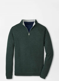 PETER MILLAR Crown Comfort Pullover in deep verdant - men's sweater - alternate view