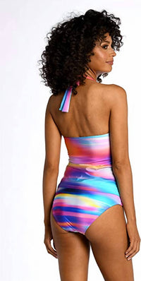 La Blanca - Sunset Shores V-Neck Halter Tankini Swimsuit