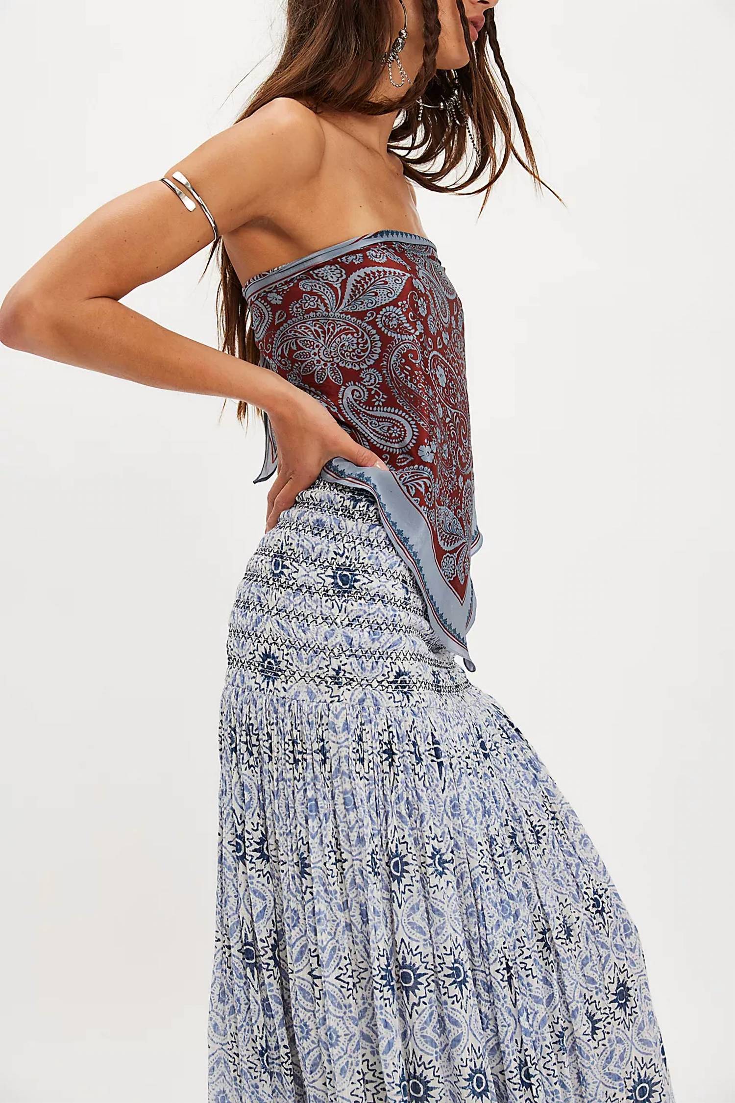 Free People - Ravenna Printed Convertible Maxi Skirt