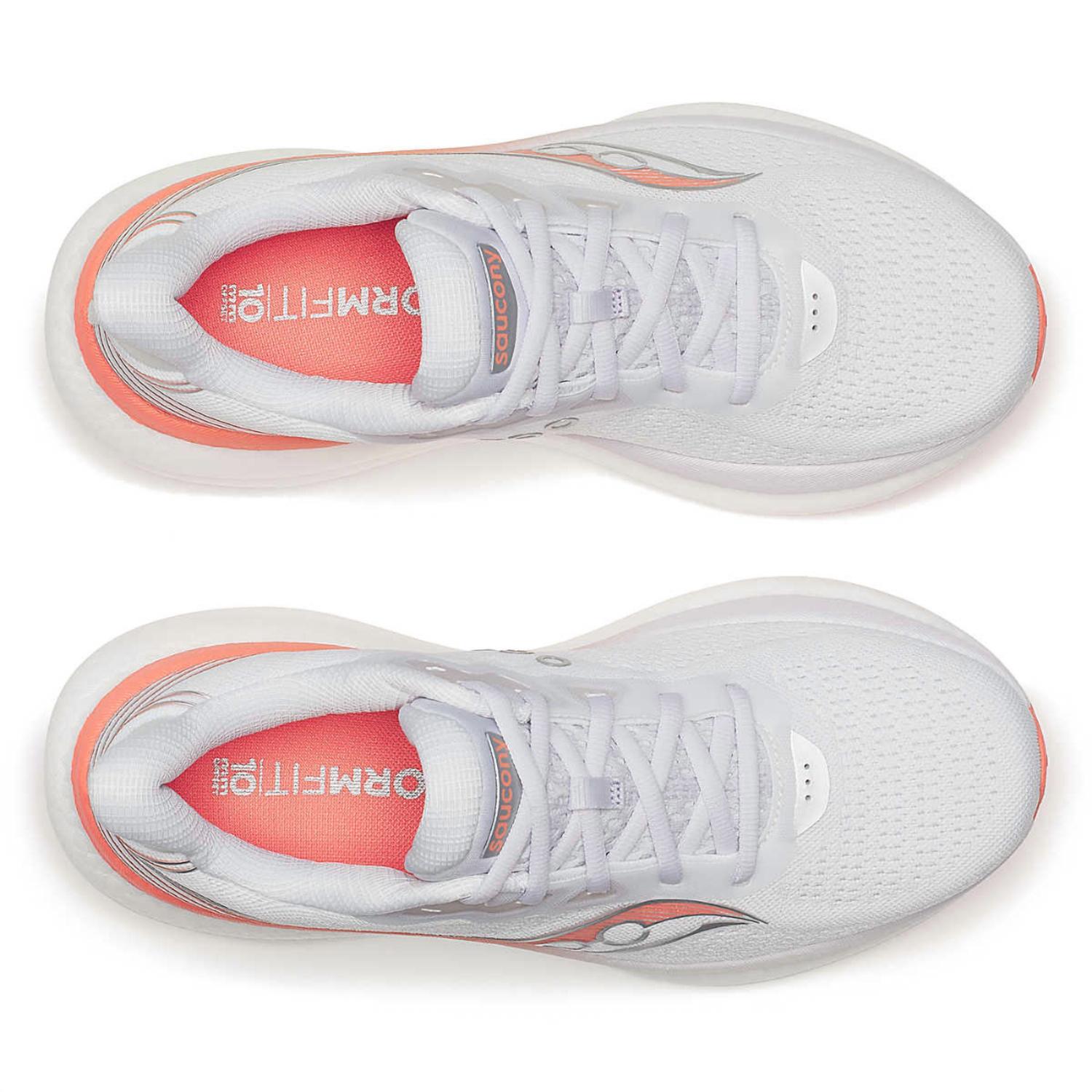 SAUCONY Women's Triumph 23 Running Shoe in 244 white wistful - women's shoe - view 4