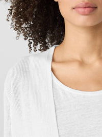 Eileen Fisher - Organic Linen Cotton Cropped Cardigan