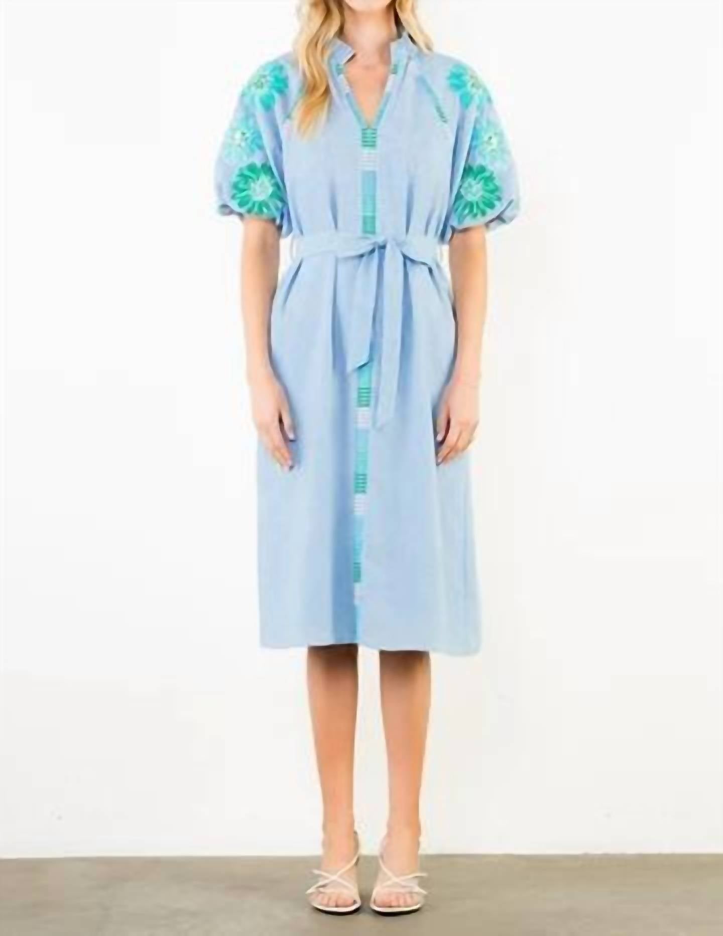 Thml - Clara Embroidered Midi Dress