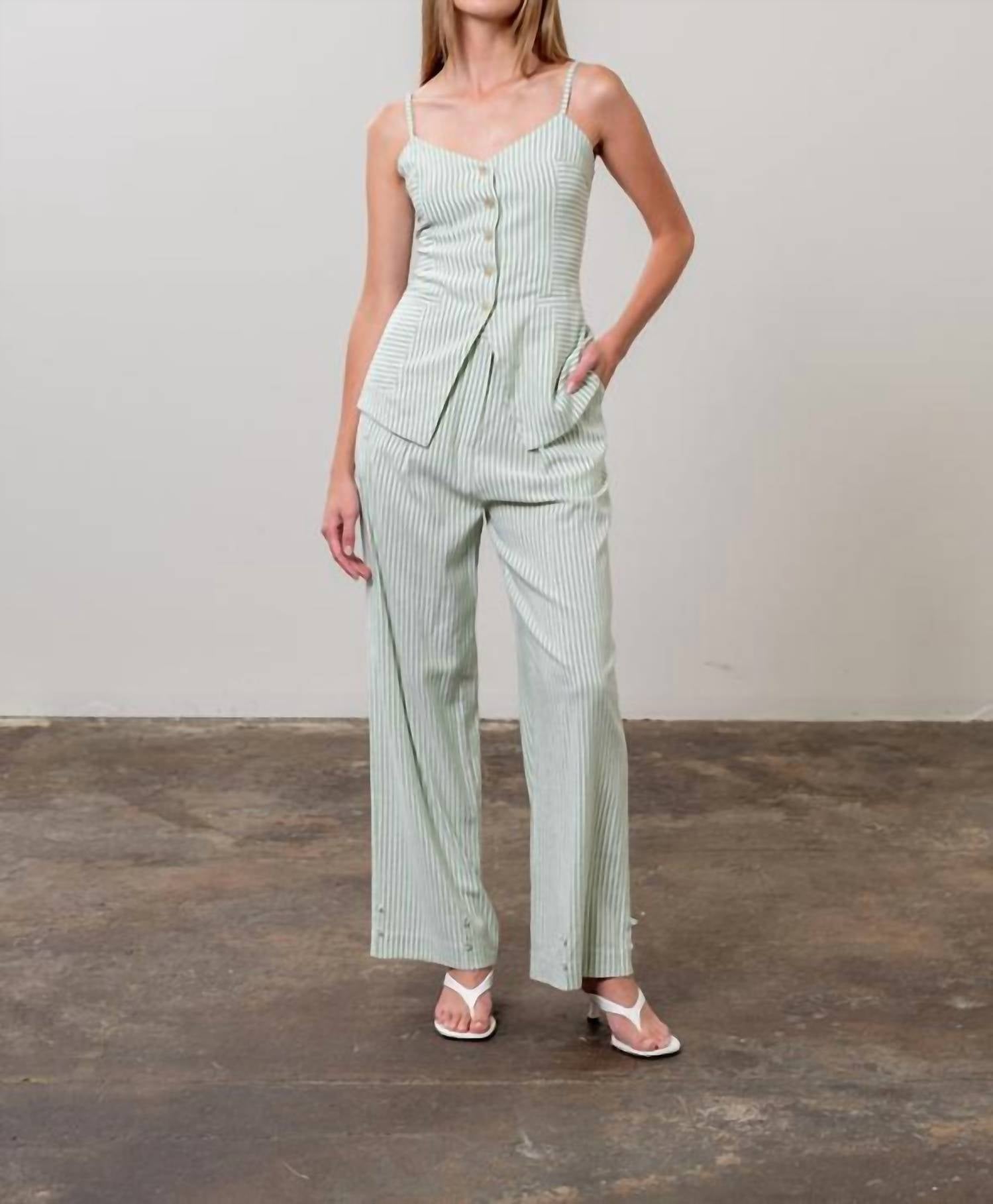 Moon River - Adjustable Stripe Pant