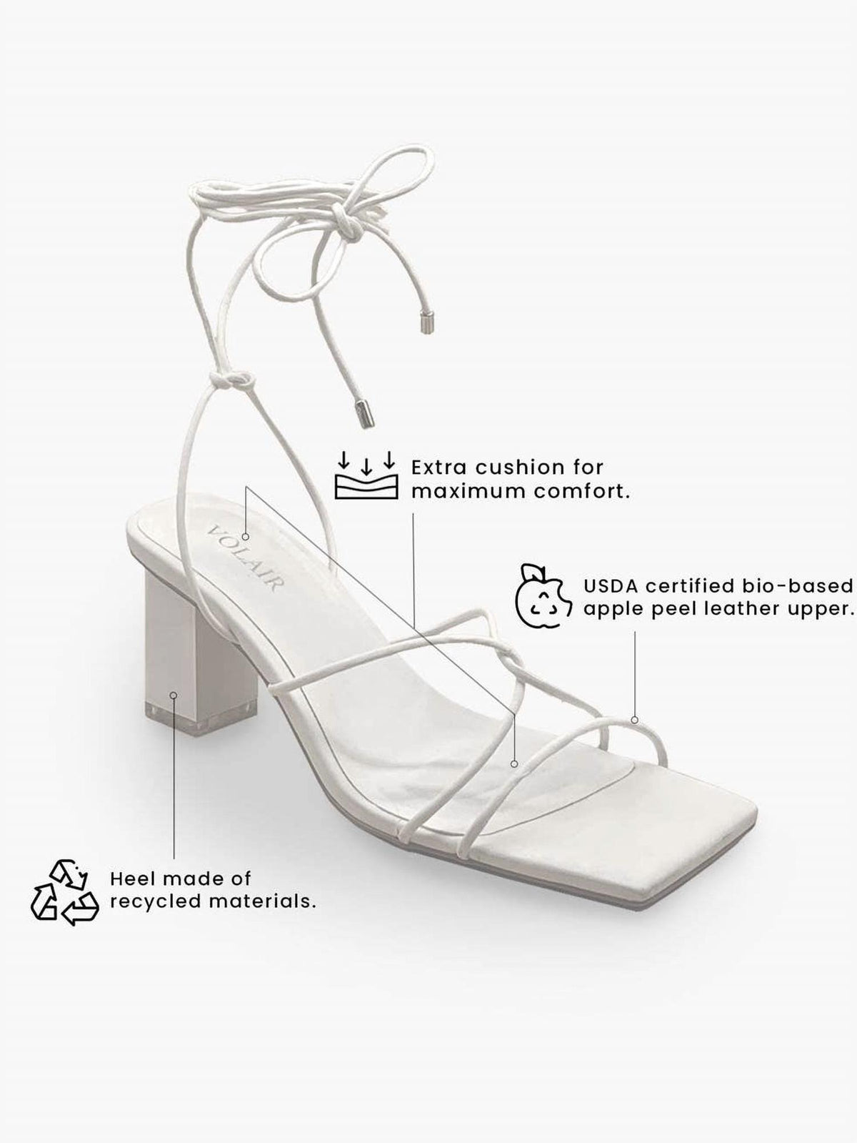 Volair - Women's Sexy Lace Up Sandal Heel
