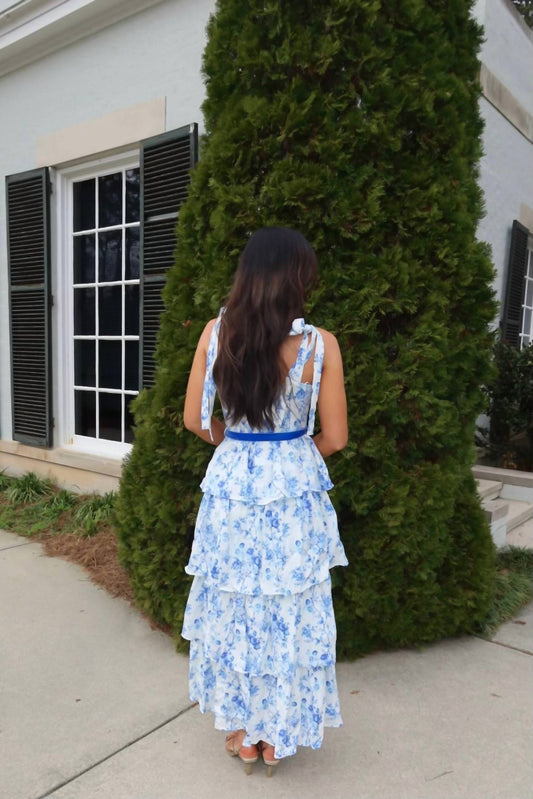 Tcec - Floral Print Tiered Midi Dress