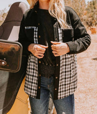 Oddi - Plaid Double Bust Pocket Shacket