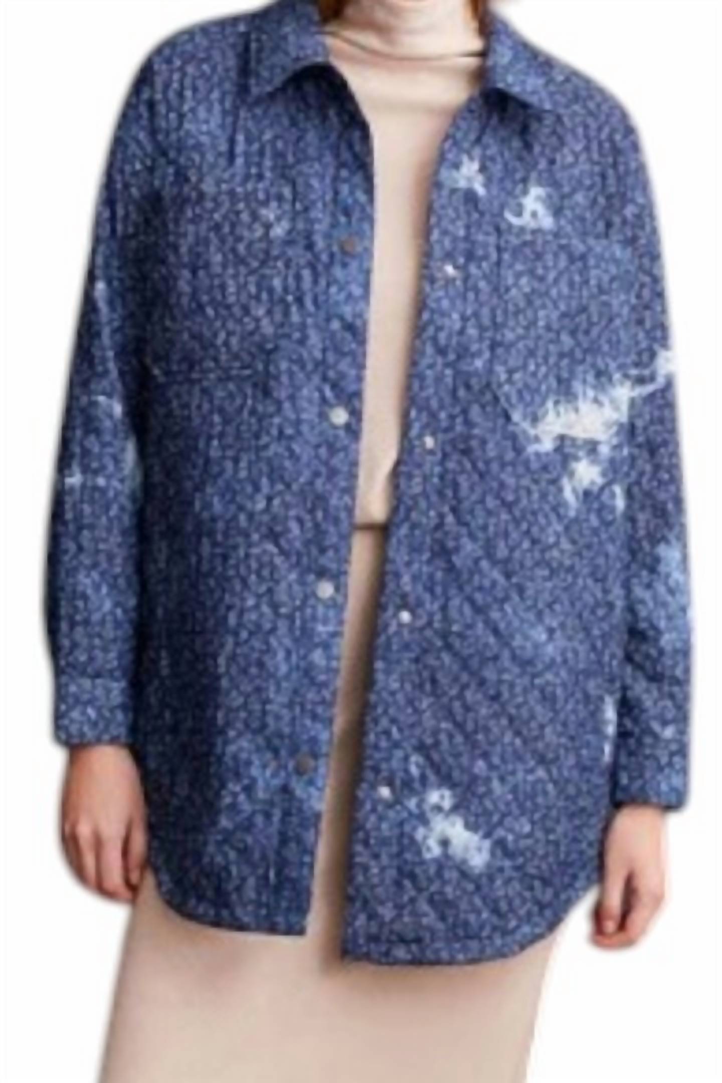 Tribal - Printed Quilted Shacket
