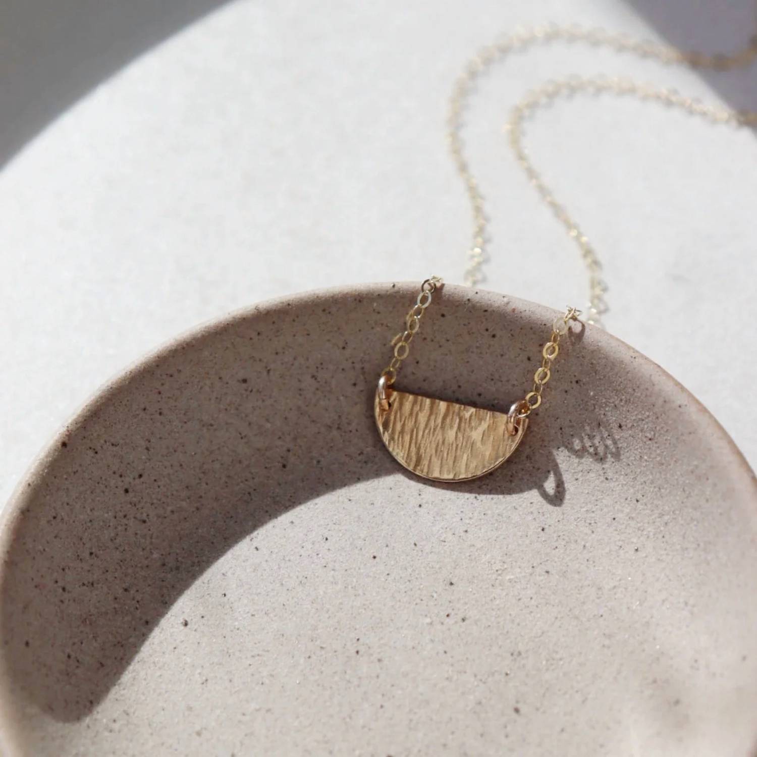 Token Jewelry - Women's Mirage Half-moon Necklace