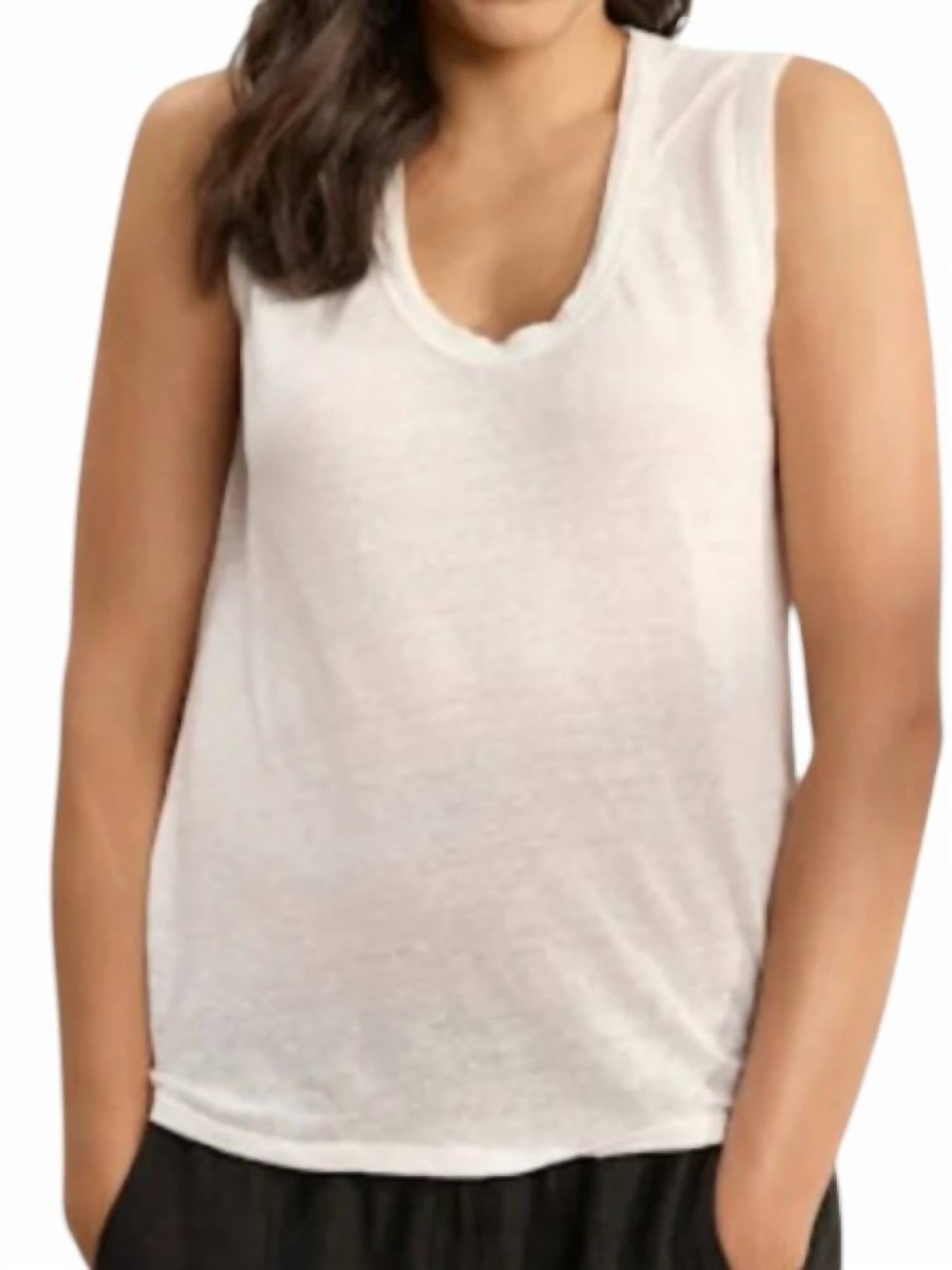 Velvet By Graham & Spencer - Anca Linen Knit Top