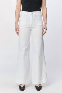 Dear John Denim - Fiona Wide Leg Cuffed Hem Jeans