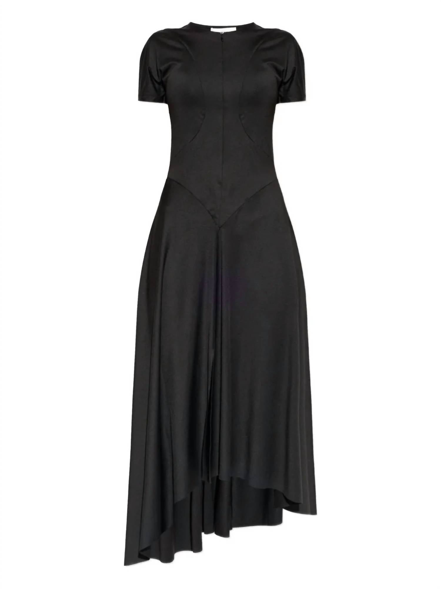Victoria Beckham - Fluid Drape Asymmetric-hem Midi Dress