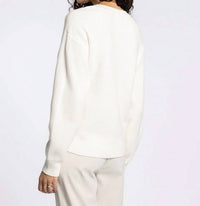 Thread & Supply Cornelia Sweater in ivory - women's sweater - detail view