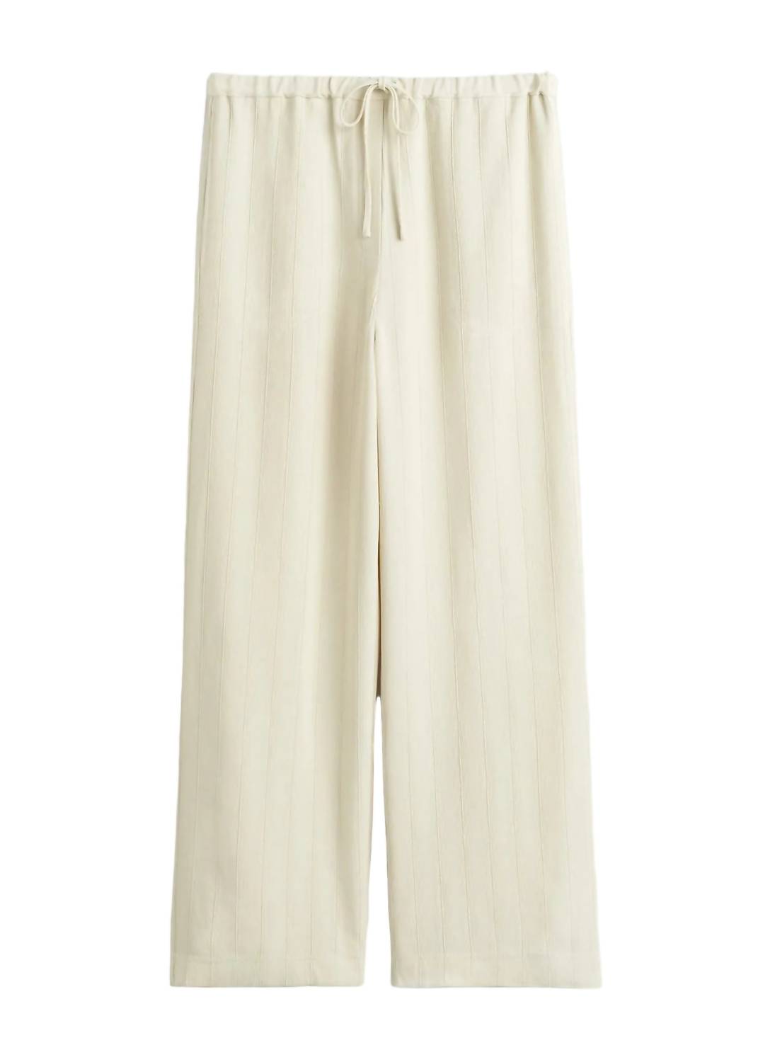 Toteme - Woven Drawstring Stripe Trousers