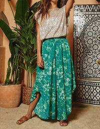 Bucketlist - Soft Smocked Waistband Wide Leg Pants