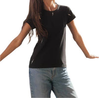 catherine gee Embroidered Bolt Cotton T-shirt in black - women's t-shirt