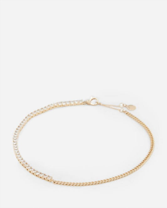 Allsaints - Della Crystal Curb Chain Necklace