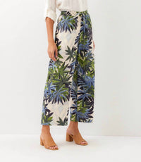 Karen Kane - Drawstring Tropical Print Pants