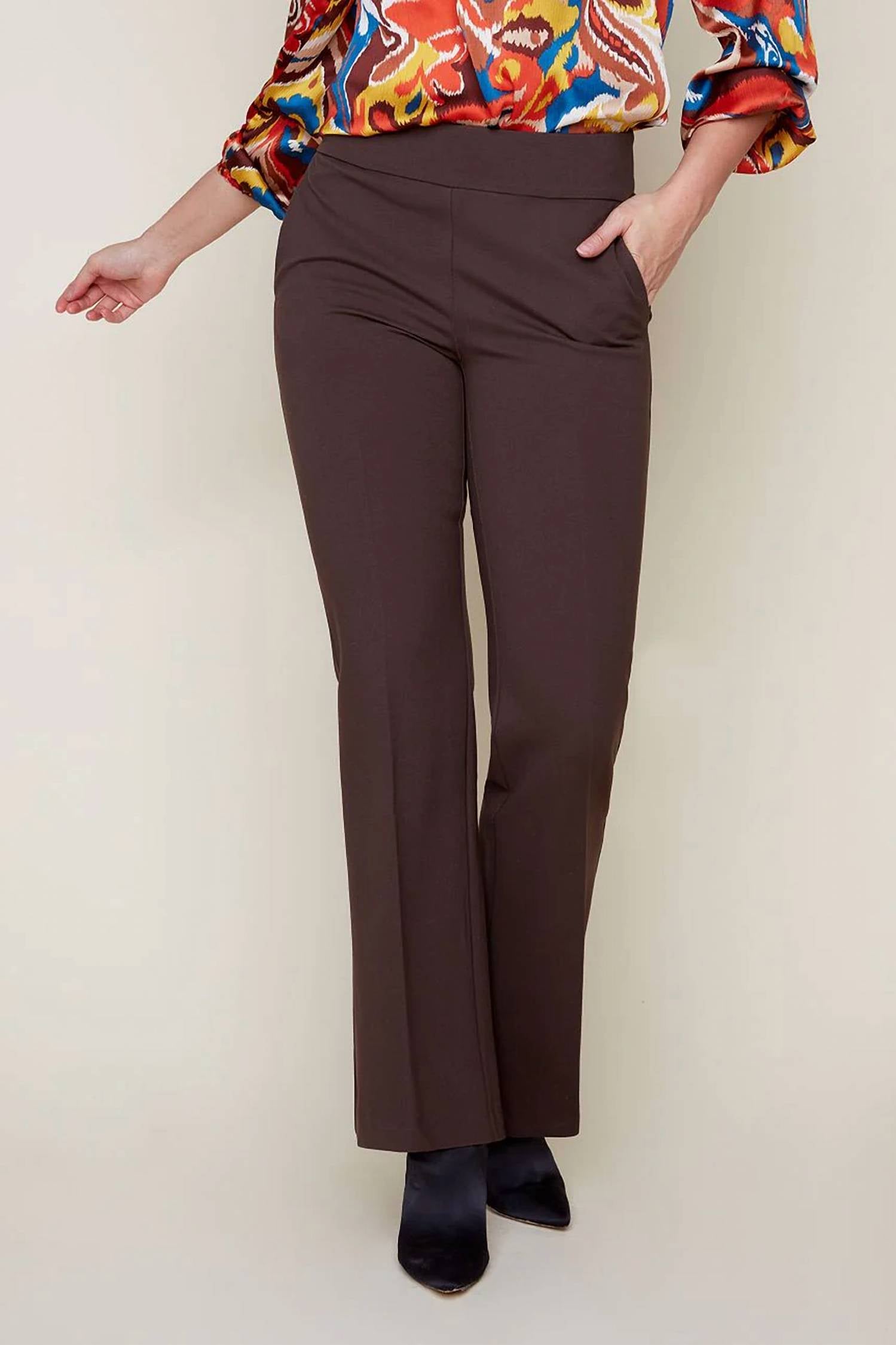 Renuar - Ponte Pull On Dress Pants