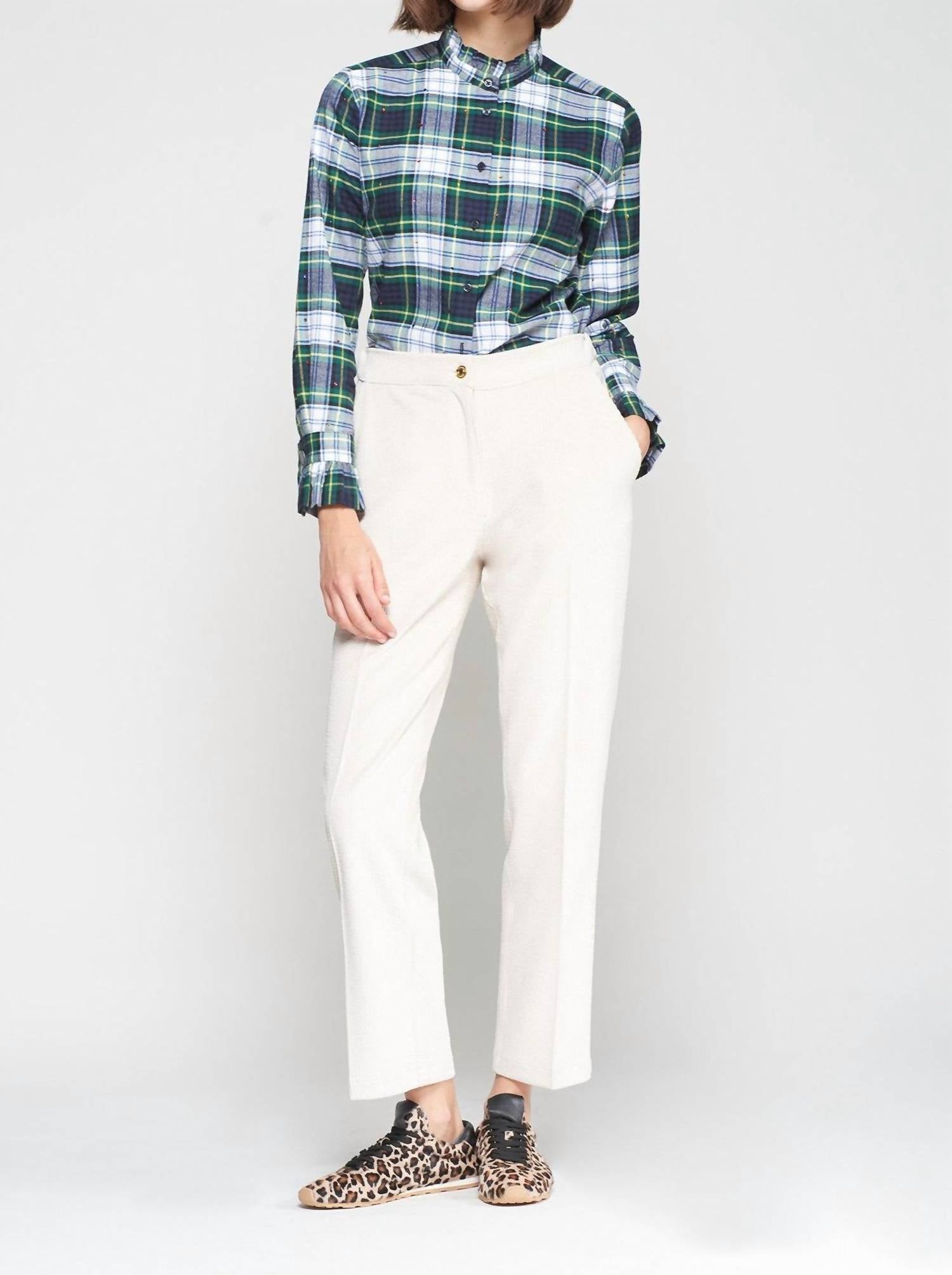 Vilagallo - Tiffany Corduroy Striahgt Leg Trouser