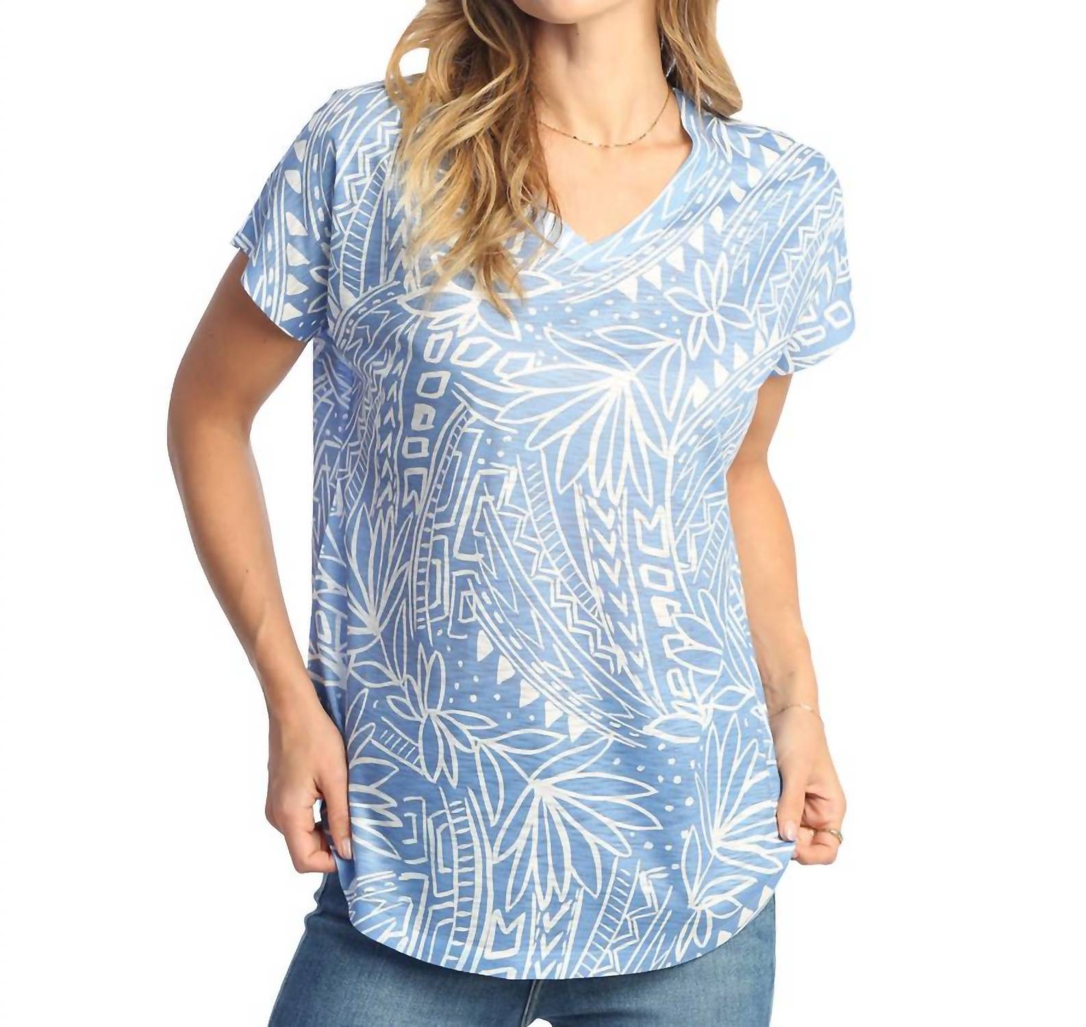 Jess & Jane - Tropic Cap Sleeve Top