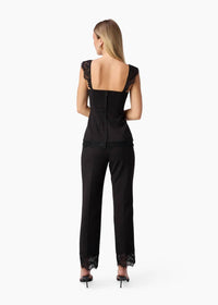 Cami NYC Cheyenne High Rise Cropped Pants in black - women's pants - alternate view
