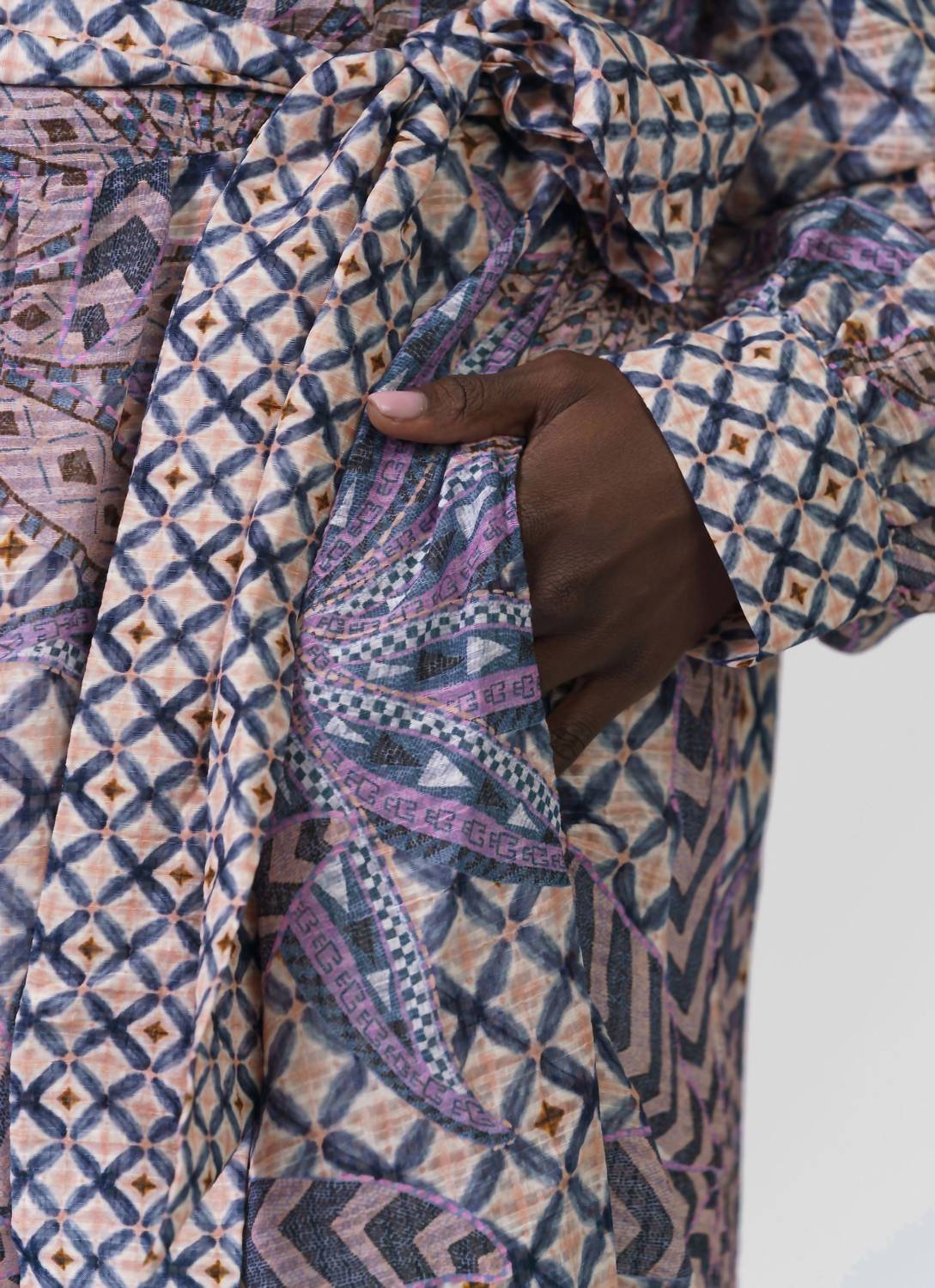 Marie Oliver - Hannon Button Down Long Sleeve Maxi Dress - Plus