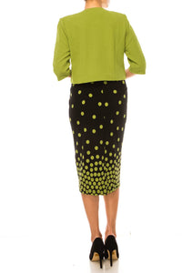 Maya Brooke - Polka Dot Two-piece Jacket Dress