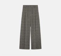 Suncoo Women's Jeffrey Houndstooth Wide Leg Pant in black white - women's pants
