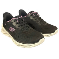 Skechers Women's Mesh Hands Free Swift Fit Shoes in black and pink - women's shoe