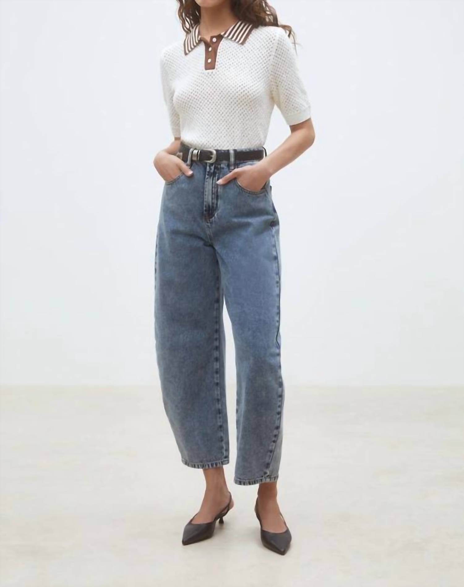 Suncoo - Perigue Two-tone Polo Jumper