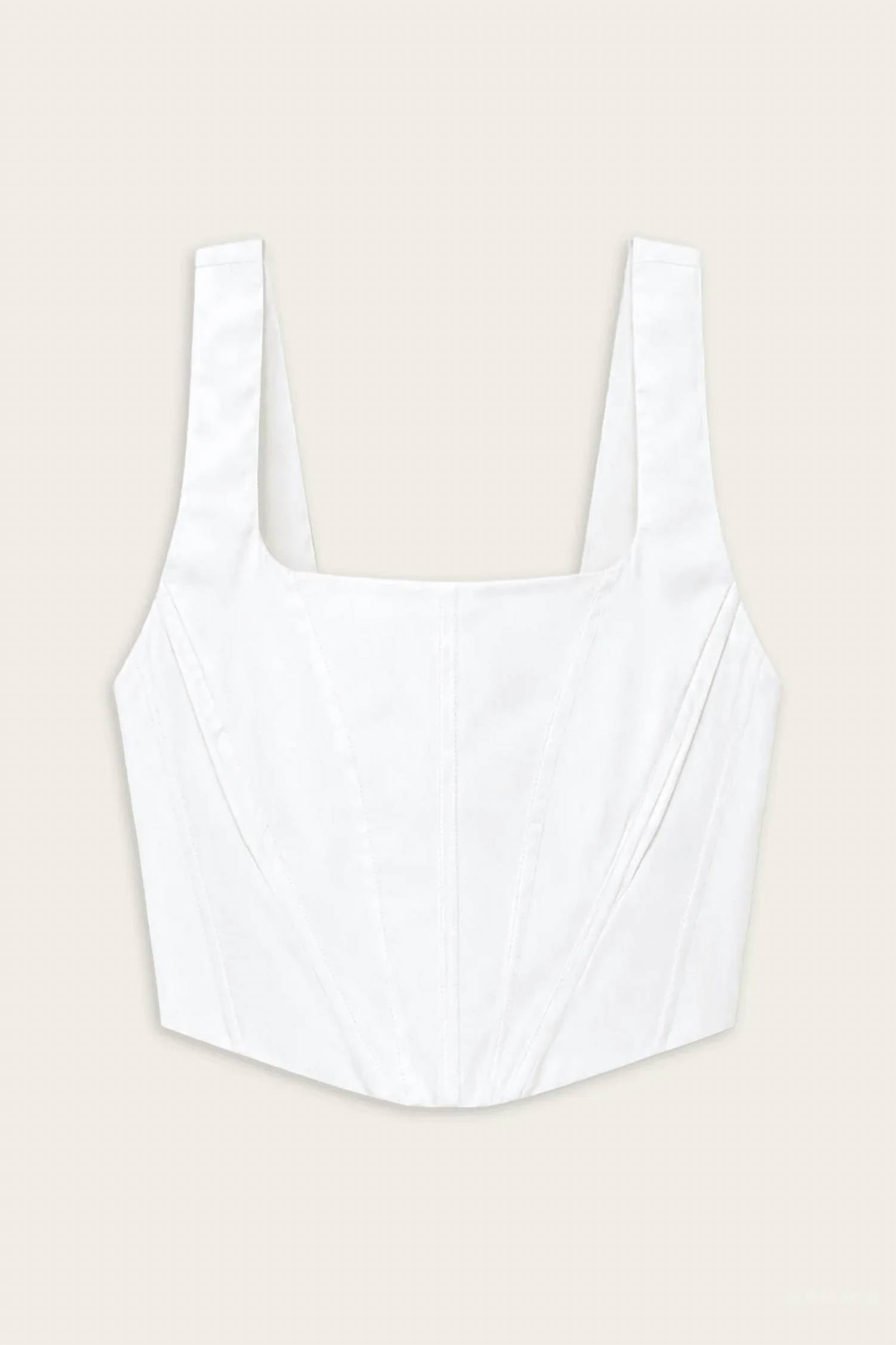 Jonathan Simkhai - Clio Cotton Bustier Top