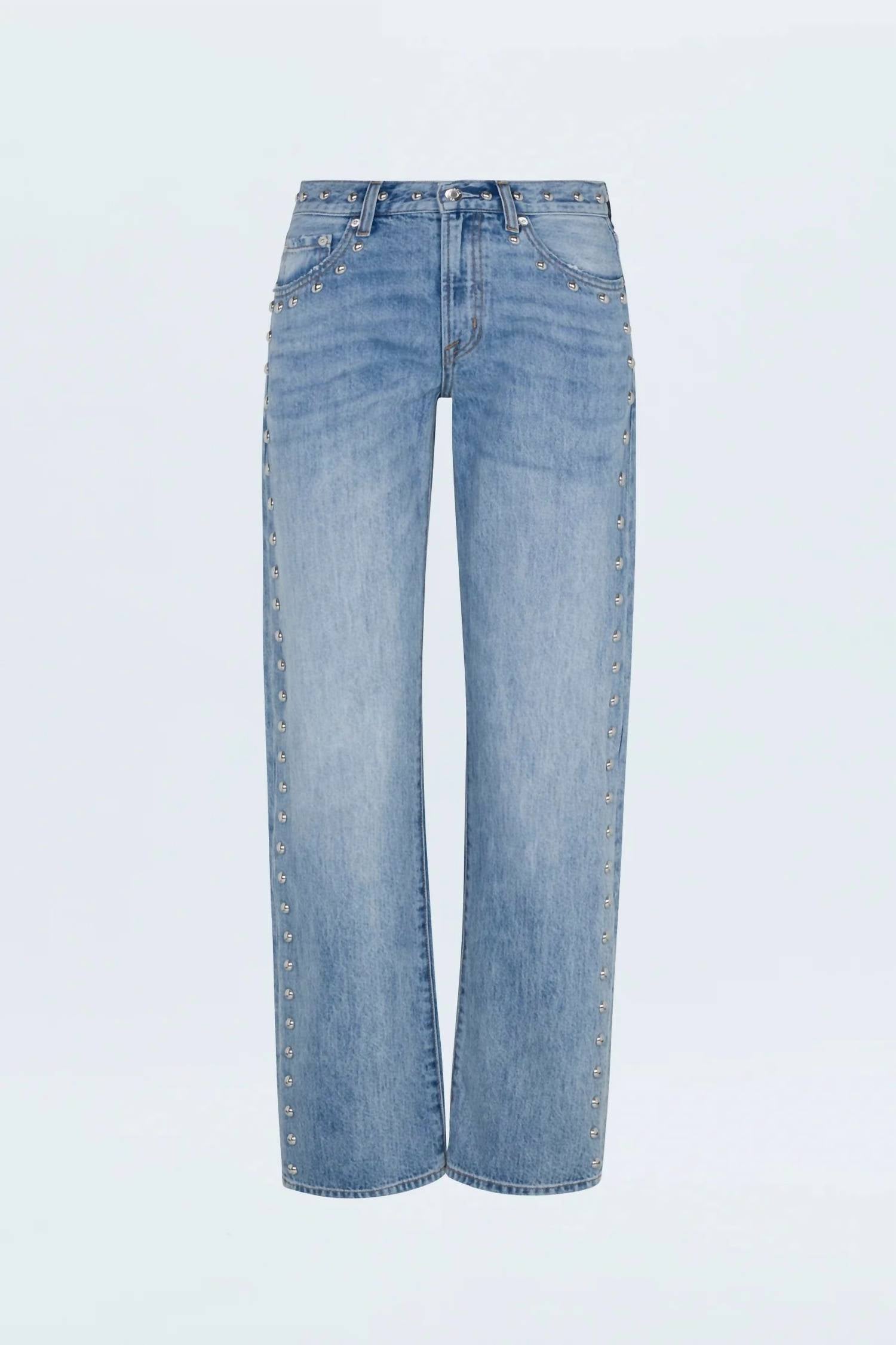 Pistola - Lexi Mid Rise Bowed Straight Jean