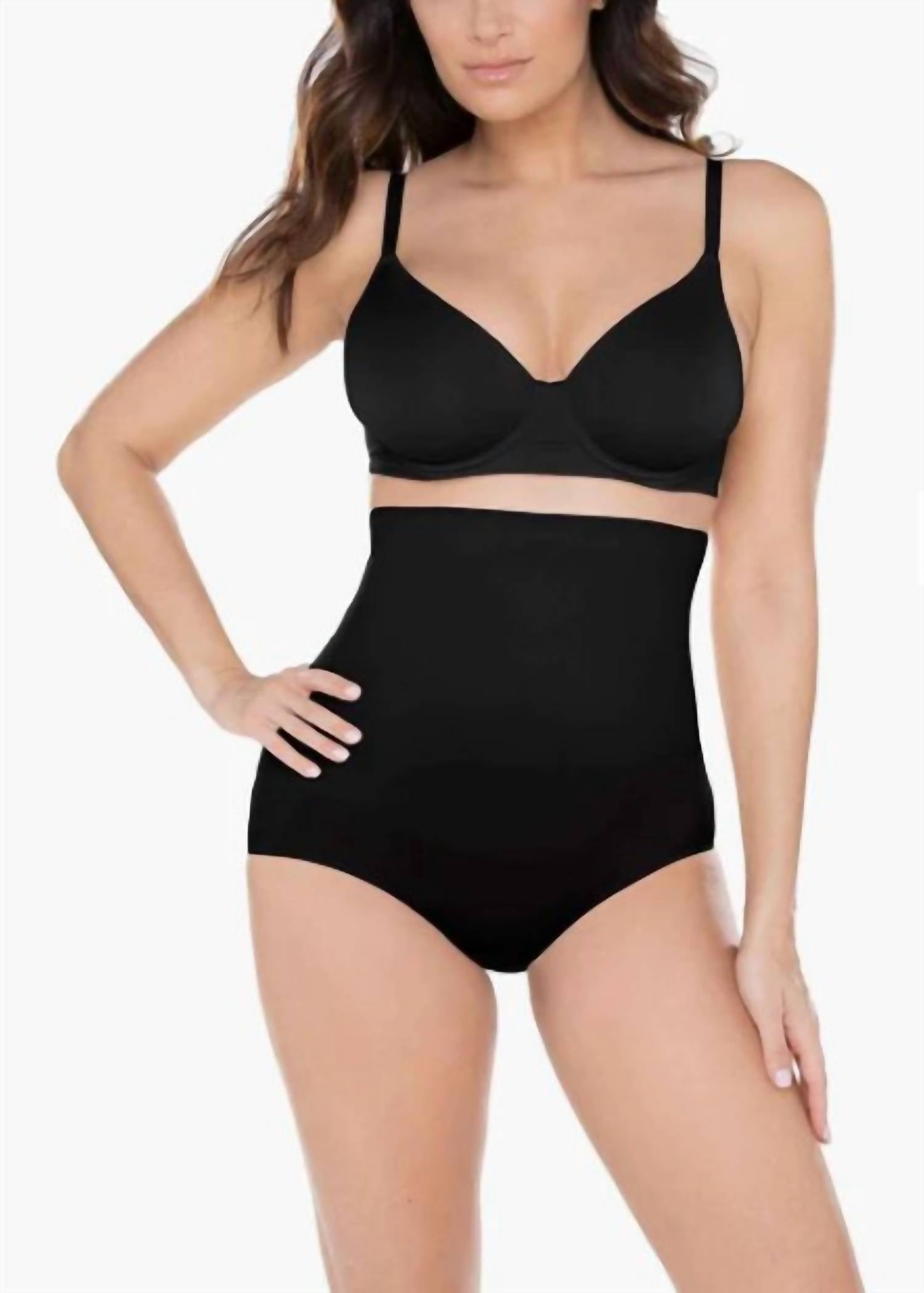 Miraclesuit Comfy Curves Hi-waist Brief in black - women's intimate