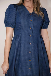 Polagram - Kollyns Pinstripe Dress Dress