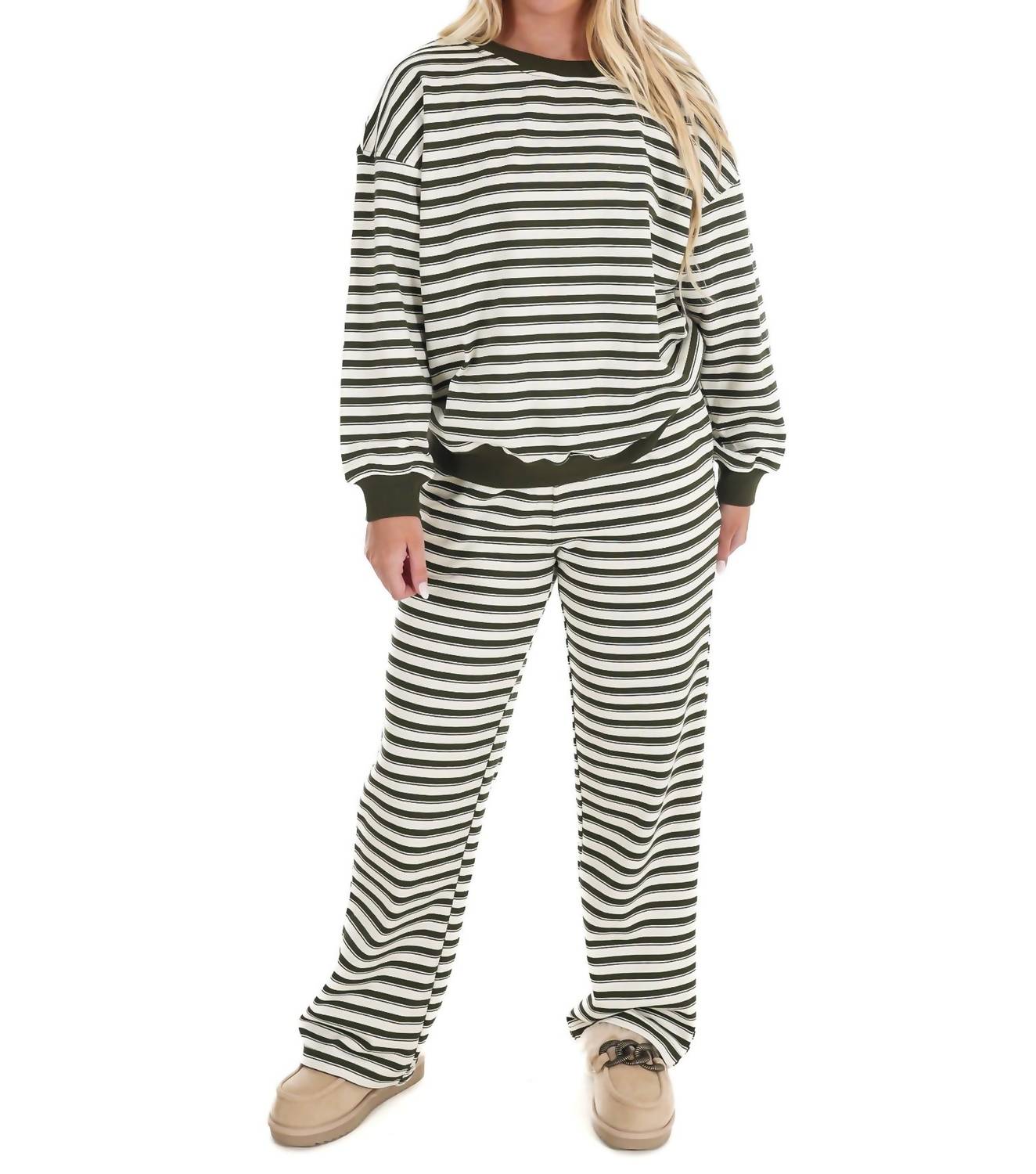 Le Lis - Chill Mode Stripe Two Piece Set