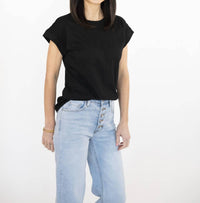 Zenana - Lila Cap Cuffed Sleeve Tee