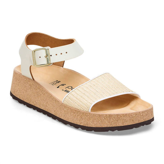 Birkenstock - Women's Glenda Raffia Leather Sandals - Medium/Narrow