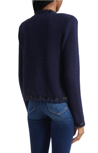 L'Agence - Astor Contrast Trim Cardigan