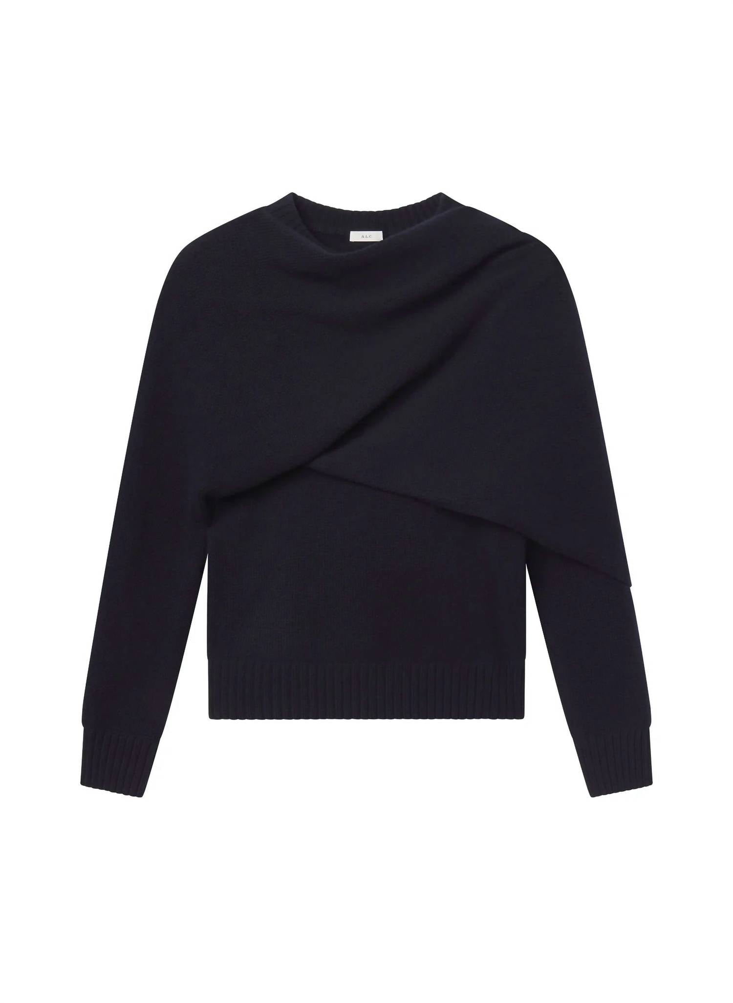 A.L.C. - Davin Draped Wool Sweater