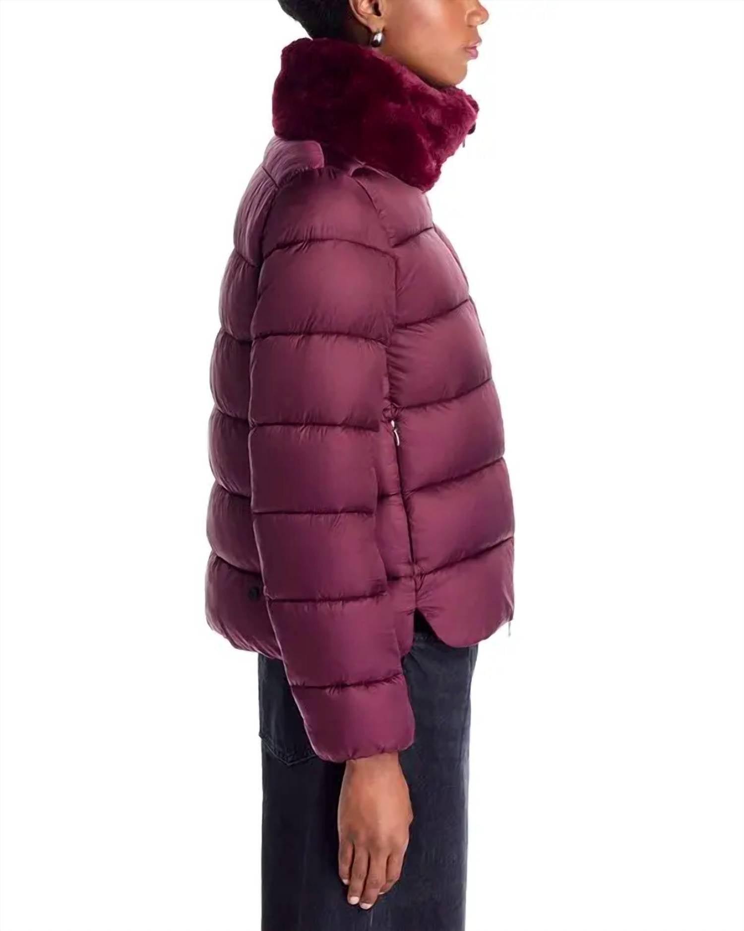 Save The Duck - Mei Faux Fur Trim Quilted Jacket