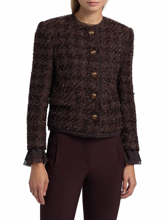 Veronica Beard - Audrina Metallic Tweed Jacket