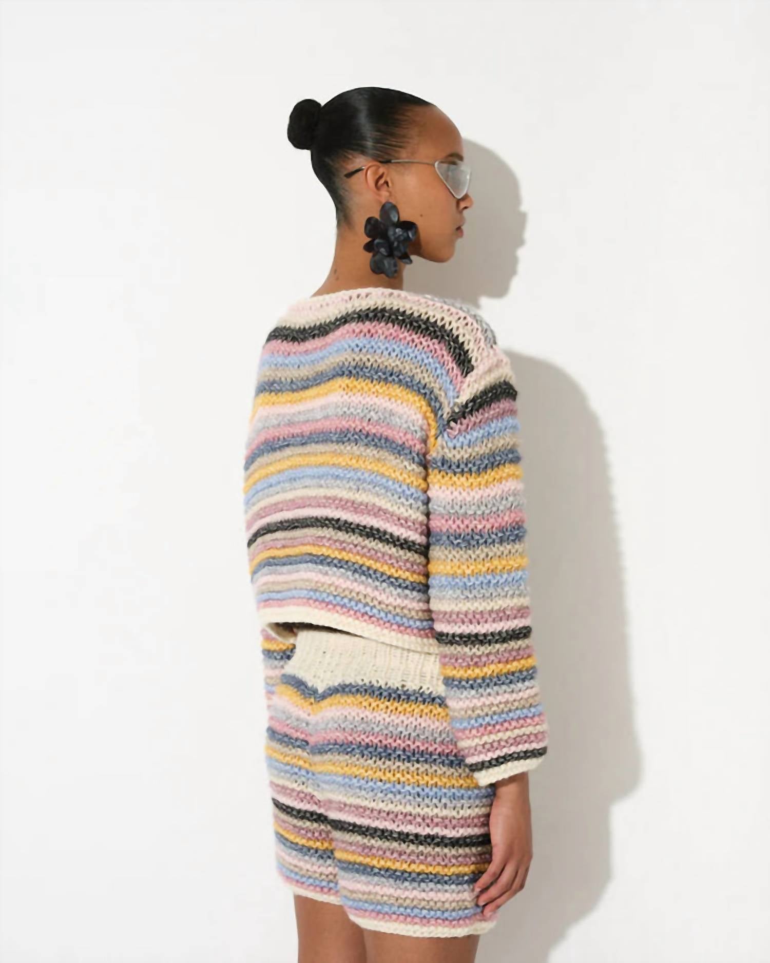 Maiami - Cotton Merino Striped Jacket
