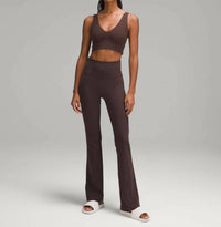 lululemon Groove Super High Rise Flare Pant Nulu in espresso - women's pants - alternate view