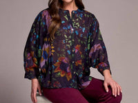 Tribal - Flowy Button Up Blouse