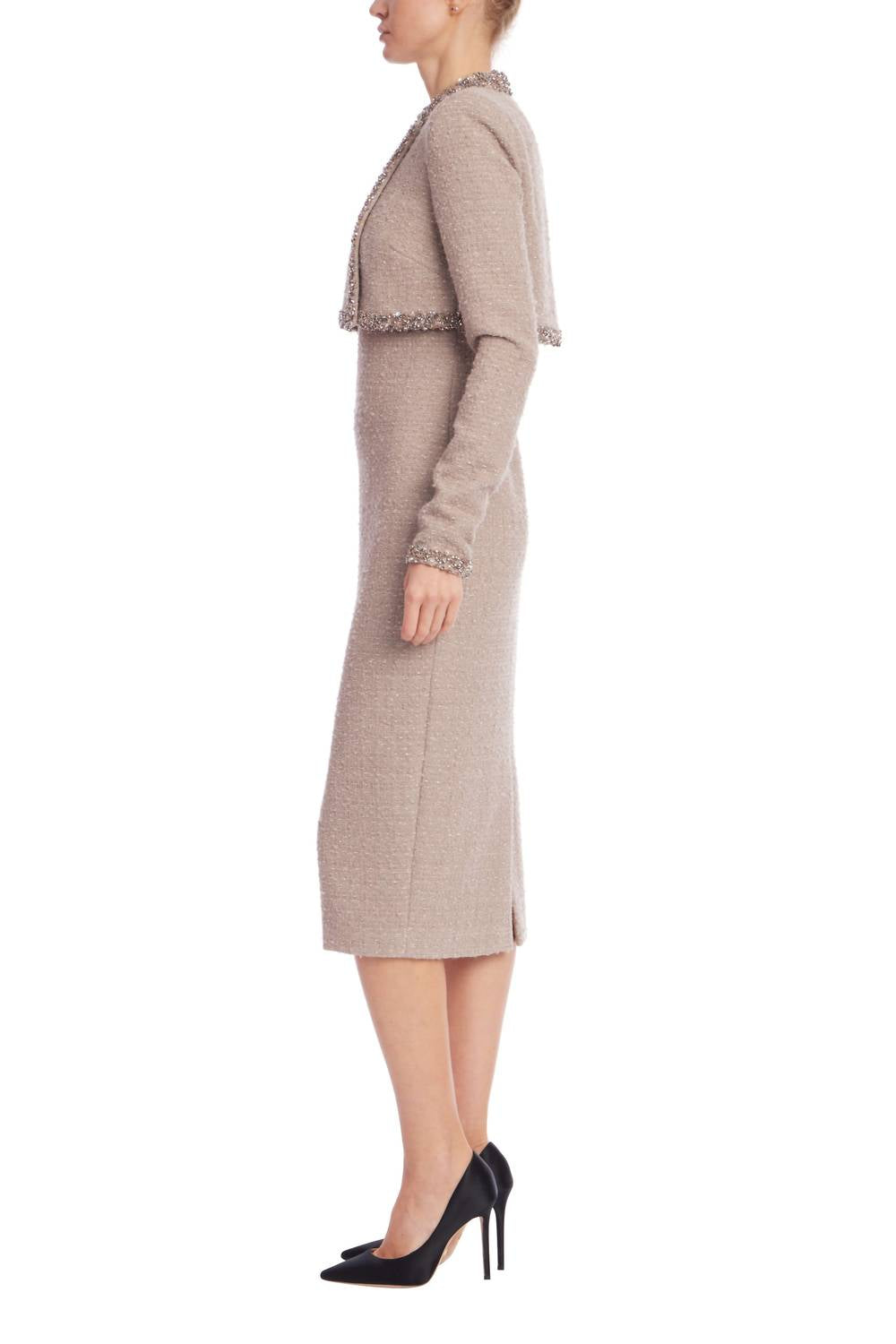 Badgley Mischka - Women's Tweed Sheath Dress