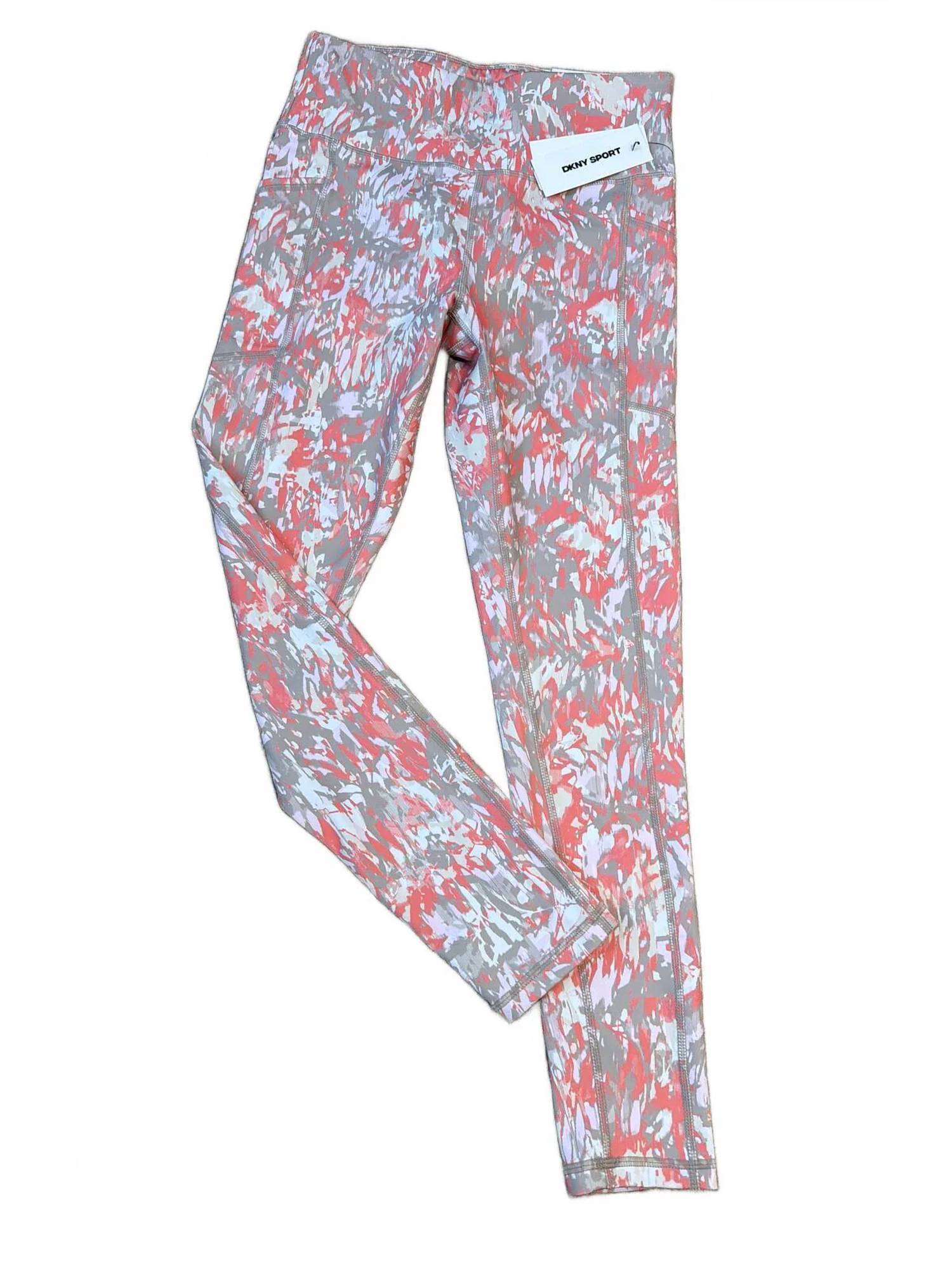 Dkny - Women's Printed Interlock High-waist 7/8 Fitness Leggings