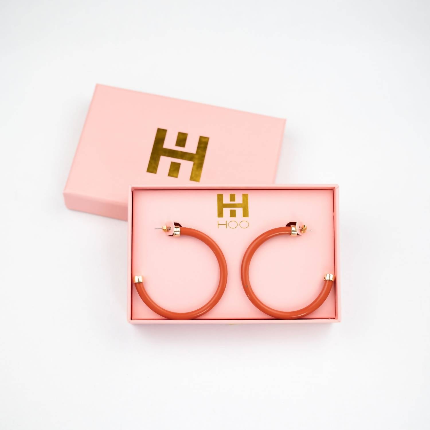 Hoo Hoops - Women's Acrylic Hoop Earrings