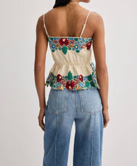 Sea - Katharine Embroidery Slip Top
