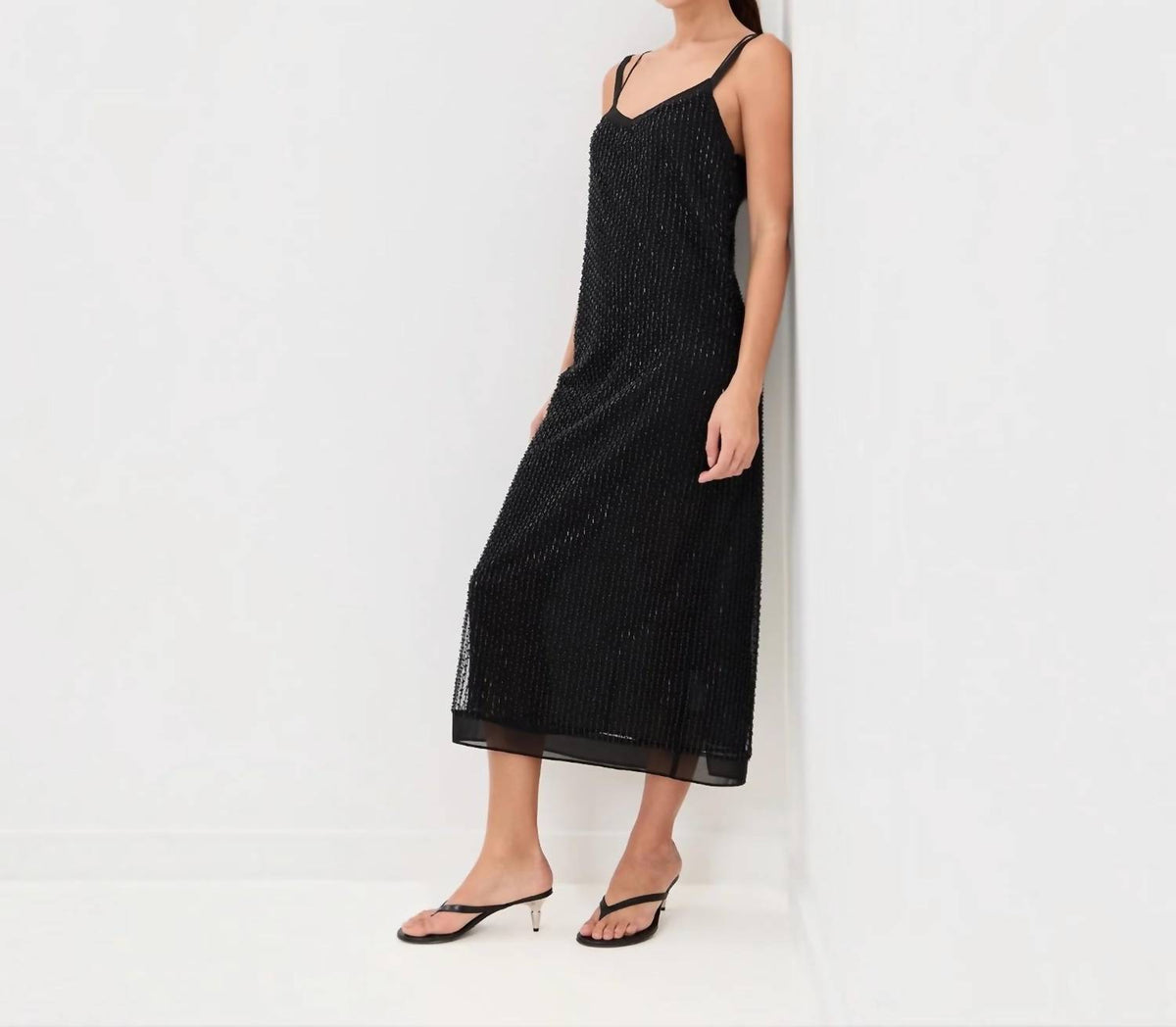 Vince - Beaded Slip Dress
