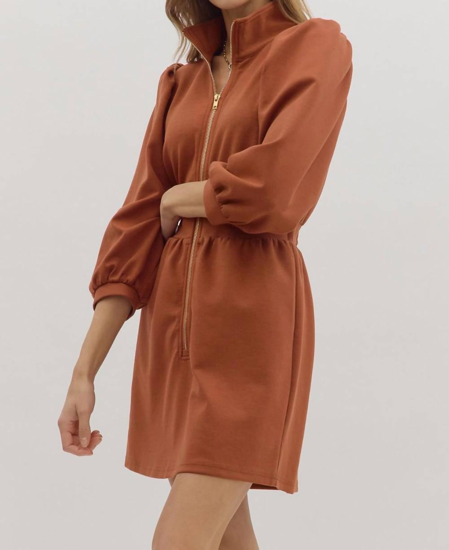 Entro - More Than Ready Zipper Dress